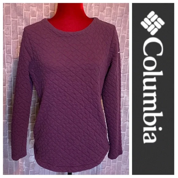 Columbia Tops Burgundy Sunday Summit Quilted Pullover Poshmark